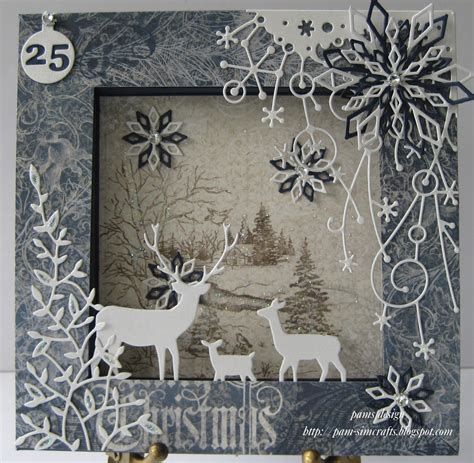 How to make paper pine tree. pamscrafts: Shadow box. new Heartfelt christmas paper and ...