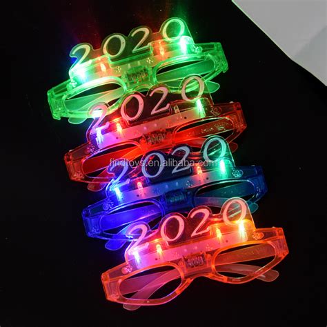 New Arrivals 2020 Party Decoration New Products Happy New Year Led Eyeglasses Eye Glasses