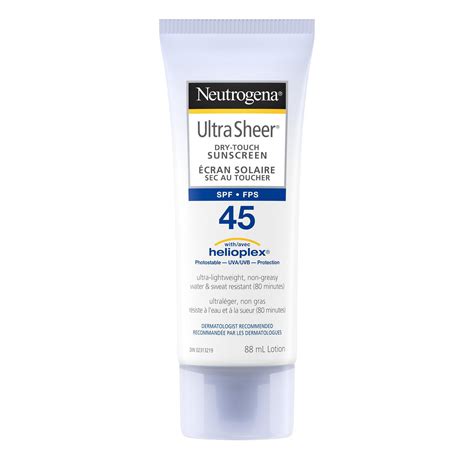 Neutrogena Ultra Sheer Face Sunscreen Spf 45 Walmart Canada