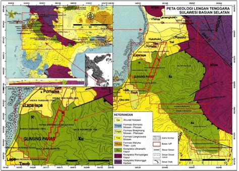 Gambar Peta Geologi Regional Modifikasi Peta Geologi Lembar Kolaka