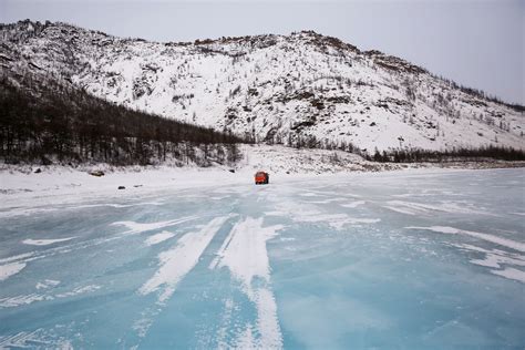 Ice Road Truckers In Russia Buckle Up For A Perilous Drive On A Frozen
