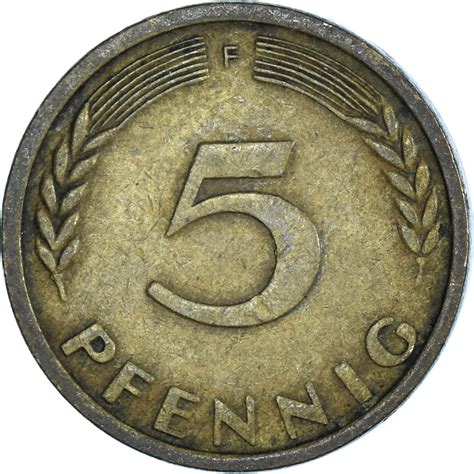 Coin Germany 5 Pfennig 1950 European Coins