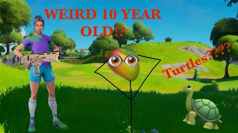 Playing With Weird 10yr On Fortnite Fortnite Youtube