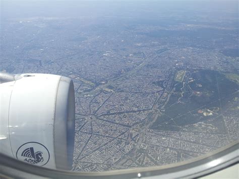 Paris And The Eiffel Tower Seen From The Airplane Travel Moments In Time