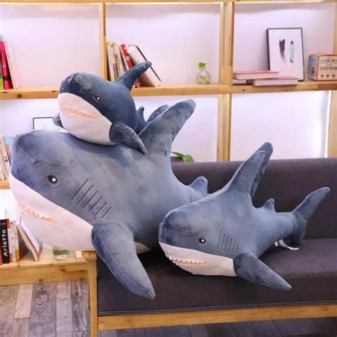 140cm Giant Big Funny Soft Bite Shark Plush Toy Stuffed Cute Etsy