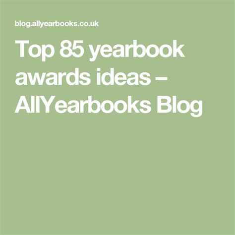 Top 85 Yearbook Awards Ideas Allyearbooks Blog Yearbook Award