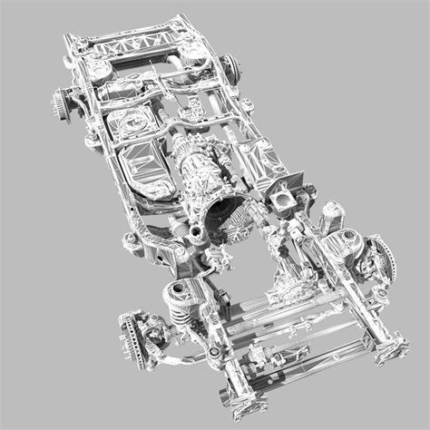 car chassis 3d model cgtrader
