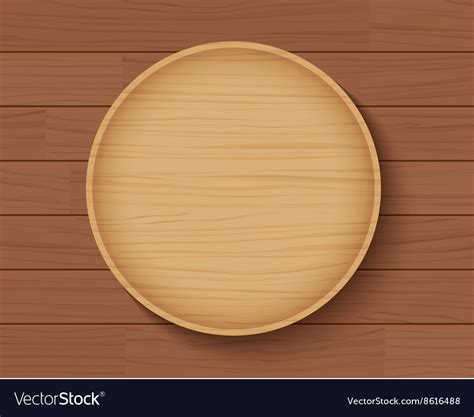 Rustic white wood table texture. Wooden plate on wood table background Royalty Free Vector