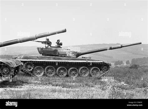 Hungarian Army Armored Brigade Of Tata Soviet Built T 72 Tanks May