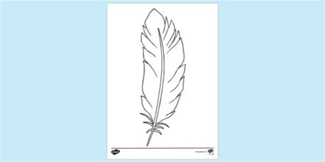 Free Feather Colouring Page Colouring Sheets