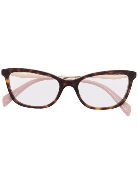 Prada Eyewear Cat Eye Frame Glasses Farfetch