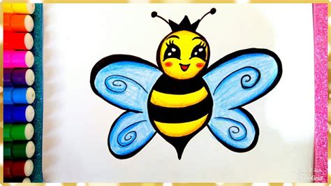 رسم فراشة ملونة للاطفال