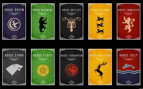 Asoiaf House Sigils And Words Game Of Thrones Houses Game Of Thrones