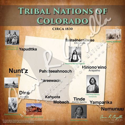 Tribal Nations Of Colorado Map Native American Map Native American