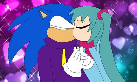 Sonic And Miku By Sonicthehedgesantos On Deviantart