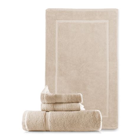 Hearth And Harbor Bath Towel Collection 100 Cotton Luxury Soft 4 Pc Set