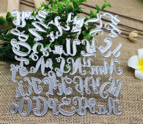 Every crafter needs all the letters of the alphabet readily accessible in their these mega alphabet dies cut perfectly and are all you need on the front of a card. 150*140mm 26 Capital&Lowercase Alphabet Metal Dies 26 ...
