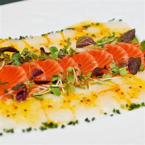 Recette Carpaccio de noix de st jacques et saumon