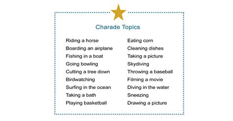 Funny Charades Words For Kids Funny Png