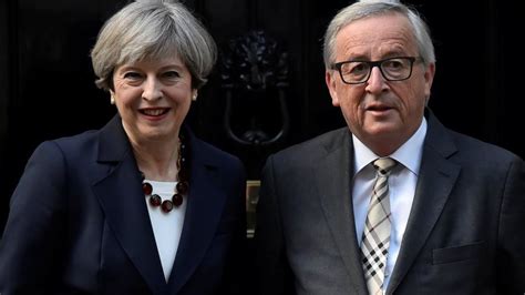 Progress On Deal Ahead Of May Juncker Brexit Talks Bbc News