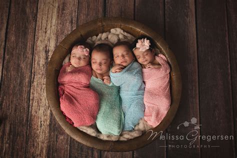 8 Week Old Newborn Baby Quadruplets Newborn Photography Newborn