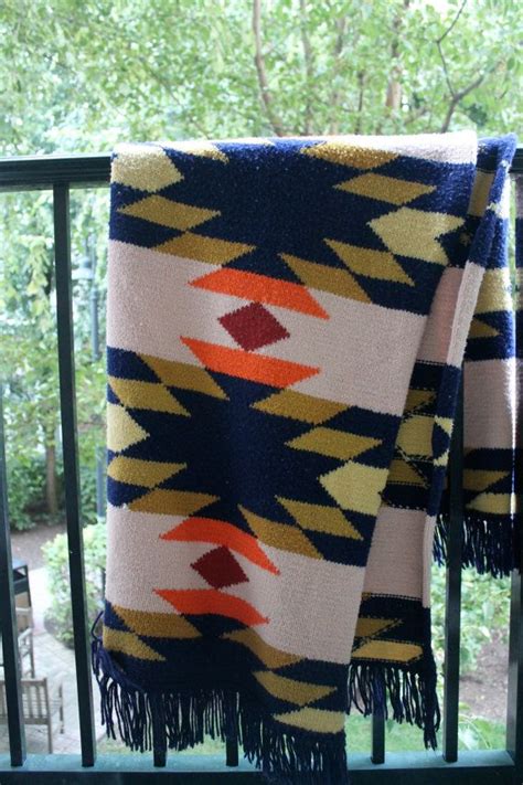 Vintage Navajo Blanket Native American Quilt Geometric Quilt