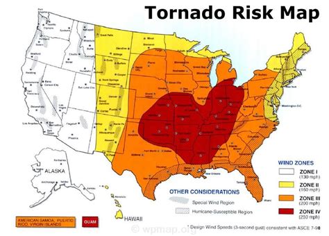 Map Of Tornado Tornado Risk Map Tornado Global Map