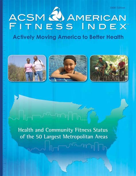 Acsm Has Released The Full Version Of The Acsm American Fitness Index