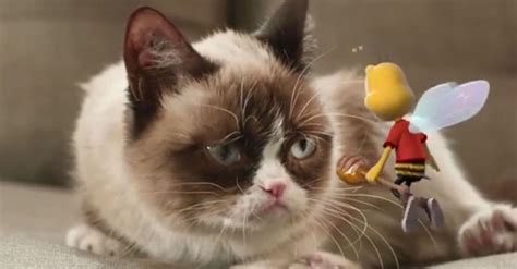 Buzz The Bee Disses Grumpy Cat In Honey Nut Cheerios Ad