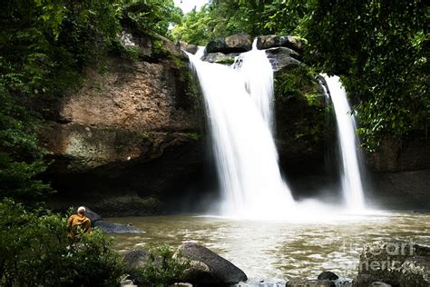 Waterfall In Forest Of Rainy Season Photograph By Chatchai Piansangsan