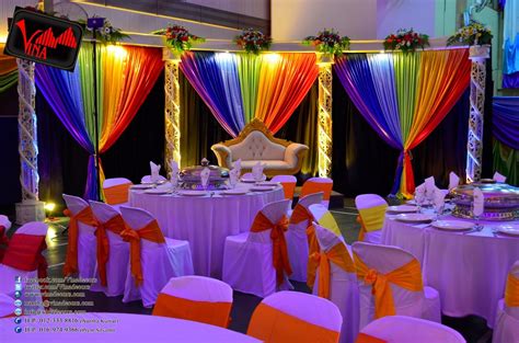 Rainbow Color Concept Wedding Dinner Decoration At Srjk C Batu 14