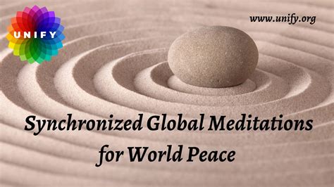 Synchronized Global Meditations For World Peaceunify On Vimeo