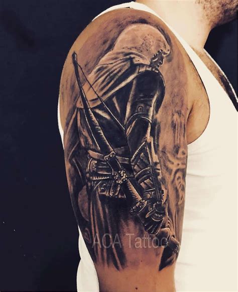 Tattoos Assassin S Creed Tattoo Gamer Tattoos Leg Tattoos Tattoos