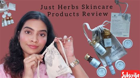 Just Herbs Trial Kit Review Oily Combination Skin Honest Skincare Review Asmita Gaikwad