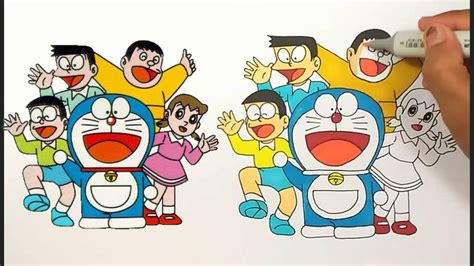 Step Simple Easy Doraemon Drawing