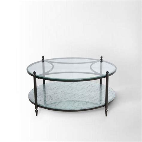 42w x 24d x 14.5h. Mirrored Base Coffee Table I West Elm