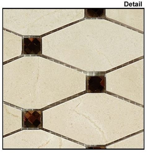 Imperial Mosaic Tile Is 4 Royal Egret Rhomboid Natural Stone Marble