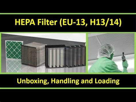 HEPA Filter Handling And Installation Guidance YouTube