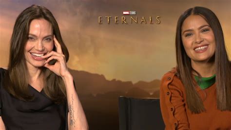 Watch Access Hollywood Highlight Angelina Jolie Salma Hayek Gush Over Their Real Friendship