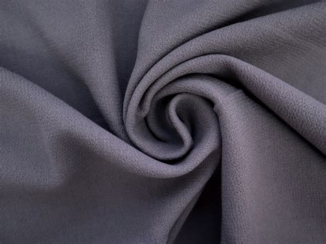 Italian Wool Double Crepe In Steel Grey Bandj Fabrics