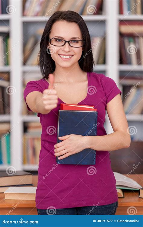 Confident And Smart Student Stock Image Image Of Enjoyment Holding