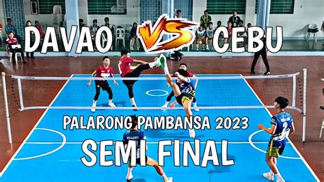 Region11 Davao Vs Region7 Cebu Semi Final Regu Event Palarong