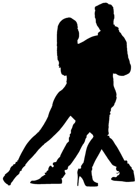 Ballroom Dance Samba Partner Dance Silhouette Silhouette Png Download