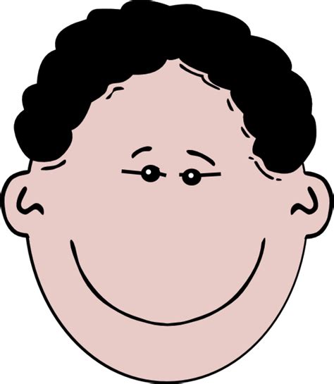 Polish your personal project or design with these hairstyle transparent png images, make it even more personalized and more attractive. Face Black Hair Clip Art at Clker.com - vector clip art ...