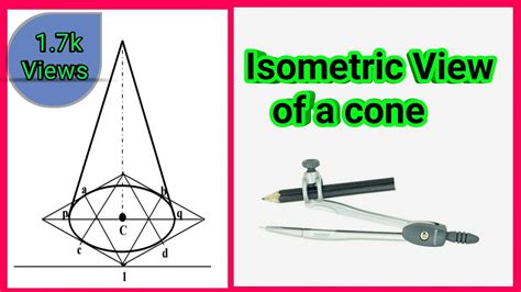 How To Draw A Cone Without Using Compass Isometric View Of A Cone