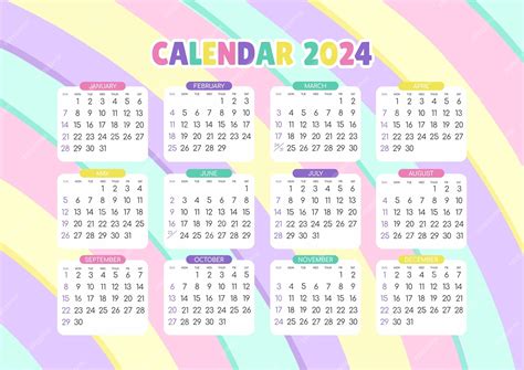 Calendario 2024 Todos Los Meses Cool Perfect Awasome
