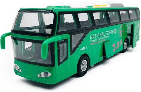 Emosq ® 8″ Alloy Diecast Replica Toy Vehicles Mould Scale Coach Bus Toy