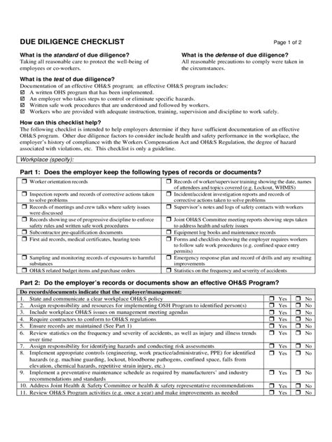 2024 Due Diligence Checklist Template Fillable Printable Pdf And Forms