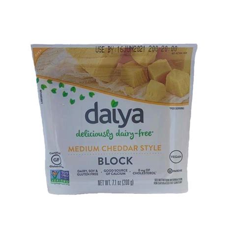 Daiya Vegan Medium Cheddar Style Cheese Block G Shop Swipe Grocery