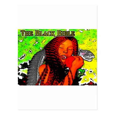 The Black Bible Adam And Eve Postcard